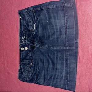 vintage american eagle medium wash denim mini skirt